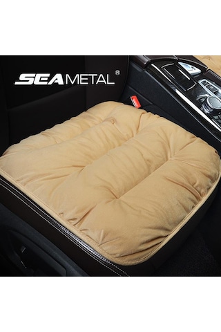 Kahve Seametal Araba Koltuk Minderi Peluş Sürücü Koltuk Minderi Kaymaz Araçlar Ofis Koltuğu Ev Araba Pedi Koltuk Kılıfı