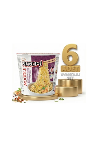 Dudomi Bardak Geneksel Çeşnili Noodle 6x60 Gr
