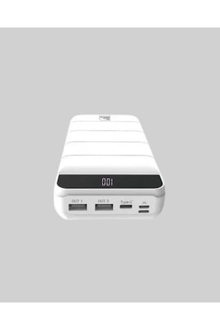 50000mah Yüksek Kapasiteli Powerbank Hızlı Şarj Ve Led Ekranlı Sarı