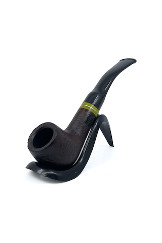 Dapper Bent Billiard Briar Gül Kökü 9 Mm Filtreli El Yapımı Pipo - 3068