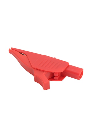 Moveevo Kırmızı Bakır Elektrikli Klem 32a/1000v, 39.5mm Açılış, 4mm Banana Plug Uyumlu, Pa Kapaklı, Araç Akü Testi Ve Jumping Start İçin