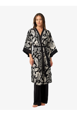 Blackspade Kadın Sabahlık 52268 - Desenli Çok Renkli