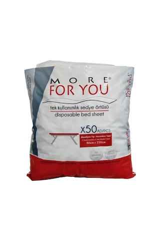 More For You Akordiyon Tek Kullanımlık Sedye Örtüsü 50 Adet