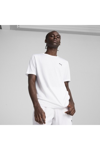 Puma 68254202 Ess Small Logo Poly Erkek Tişört Beyaz