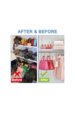 Dianziye Siyah Dolap Dönüşümlü Kanca Seti Çanta Ve Aksesuar İçin 12 Adet Dayanıklı Kauçuk Kaplama İle 5 İnç Uzunlukta Çift Açık Bölmeli