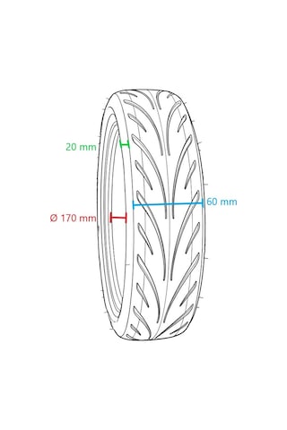 Xuan Cheng 60/65-6.9 Tubeless Elektrikli Scooter Lastik