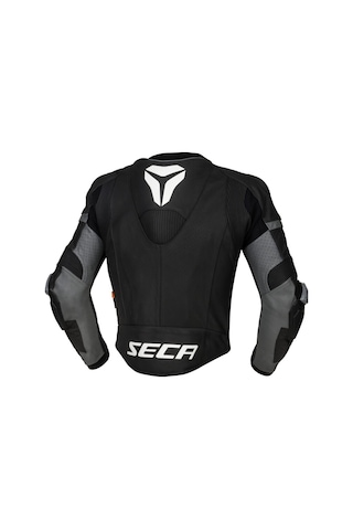 Seca Srs 2 Deri Racing Motosiklet Ceketi Siyah Karışık-Çok Renkli