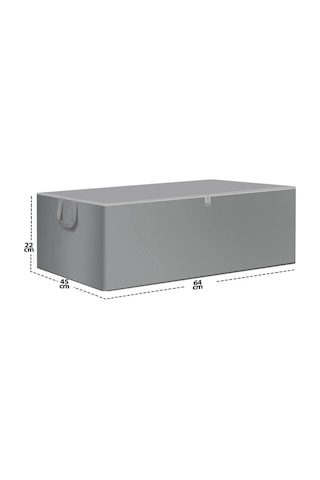 Serstil 8 Adet - Gri Büyük Boy Baza Altı Ve Çekyat Tipi Hurç 65 X 45 X 22 Cm
