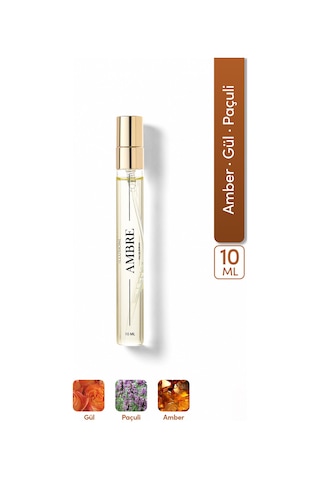 Ambre Edp Kadın Seyahat Boy Parfüm 10ml Amber-paçuli-gül Bergamot, Sedir, Karanfil, Vetiver Aromatik