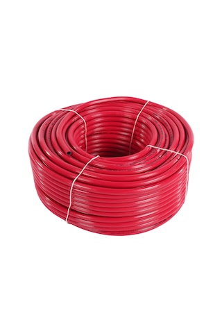 Kaynak Oksijen Asetilen Hortumu Renk Kırmızı İç Çap 8 Mm 50 Metre