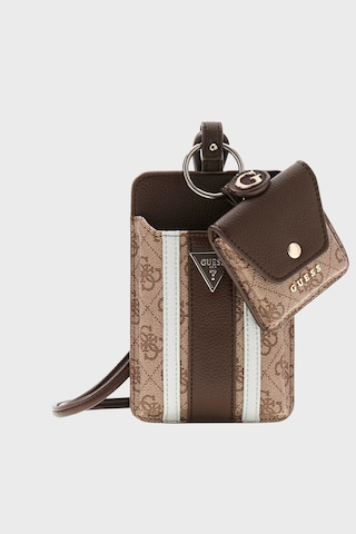 Guess Noelle Logolu Telefon Çantası Pw7574p6326 Bayan Telefon Çantası Pw7574 P6326 Lgw Kahve