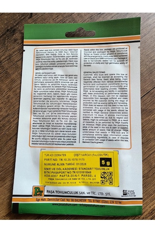 Paşa Tohumculuk Domates Tohumu Narcan-8 5gr