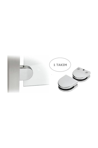 Osena Cam Tutucu Metal Krom 6-8 Mm Ayarlı 1 Takım Krom