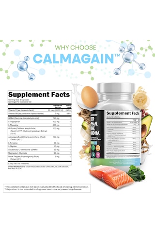 Clean Nutraceuticals Gaba 5 Htp L Tryptophan L Theanine Sam-e L-glycine Mood Support 90 Capsules