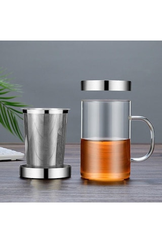 Cam Su Şişesi Çay Demlik Filtre Kahve Kupa Ev Yalıtımlı Ofis Bardağı İle Handgrip Seyahat Kupa Su Bardağı Bira Steins 07 Beyaz