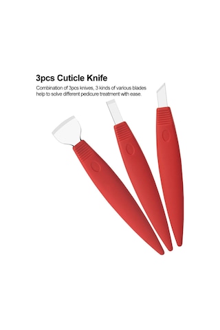 Moveevo Adet Tırnak Eti Bıçağı Ayak Pedikür Nasır Törpüsü Ayak Sert Ölü Deri Temizleyici Ayak Bakım Aracı