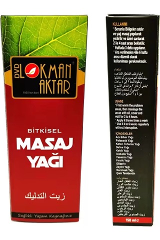 Masaj Yağı 150 Ml 3adet, Lokman Aktar