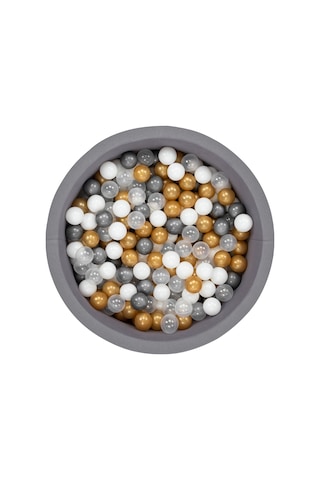 Wellgro Bubble Pops Gri Top Havuzu - Beyaz/Şeffaf/Gri/Gold Toplar
