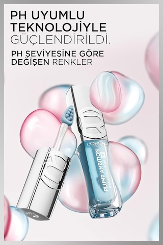 L'oreal Cosmetics Plump Ambition Hyaluron Lip Oil Ph Dudak Parlatıcısı - 116 Black Diğer
