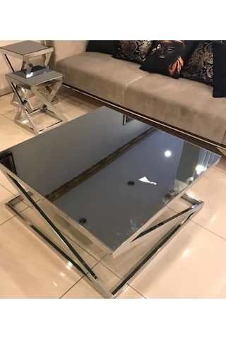 Zlf Zigon Z Ayak Lüks Orta Ve Zigon Sehpa Takım El Yapımı
