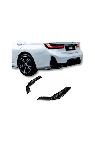Bmw 320i G20 M Sport Lci 2023-2026 Arka Difüzör Yan Etek 2 Parça Piano Black