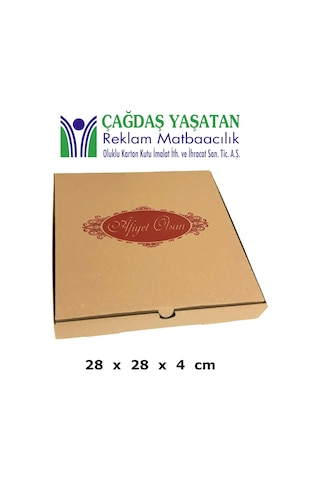 28 X 28 Pizza Kutusu 100 Adet - 033 28 X 28 Pizza Kutusu 100 Adet - 033
