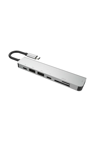 7 In 1 Sd Usb Type-C Hub Hdmı Girişli Apple Uyumlu MacBook Çevirici Çoklayıcı (451484926)