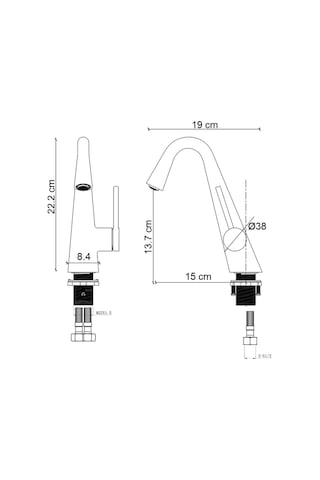 Fg-4512 Mat Altın Lavabo Renkli
