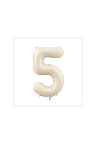 5 Yaş Rakam Krem Folyo Balon 76 CM