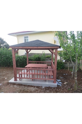 Şen Mobilya Bahçe Kamelyası Bahçe Çardağı P041 Maun