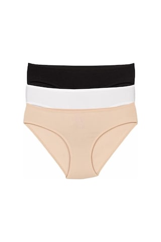 3 Lü Paket Şahin Bayan Likralı Bikini Külot 30625 Çok Renkli