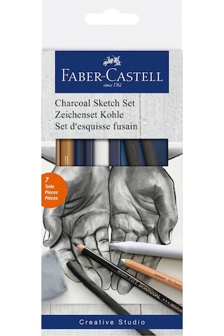 Faber-Castell Kömür Sketch Seti,7 Parça