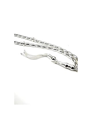 Omar Silver El İşi Telkari Gümüş Tesbih Oval Arpa 15.70 Gr