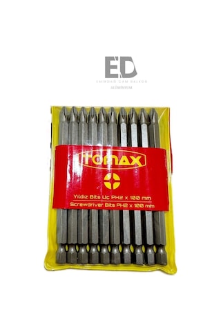 Yedek Parça Tomax Yıldız Vialama Uç Ph2x100mm 1 Paket 10 Adet Diğer