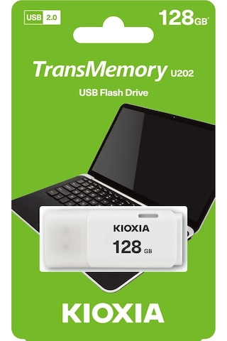 128gb Kıoxıa Usb2.0 Beyaz Usb Bellek Lu202w128gg4