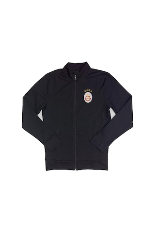 Galatasaray Orijinal Siyah Balıkçı Yaka Kişiye Özel Sweat Kutulu Siyah