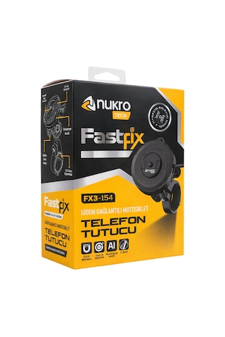 Fastfix Fx3-154 Titreşim Modüllü Telefon Tutucu Siyah