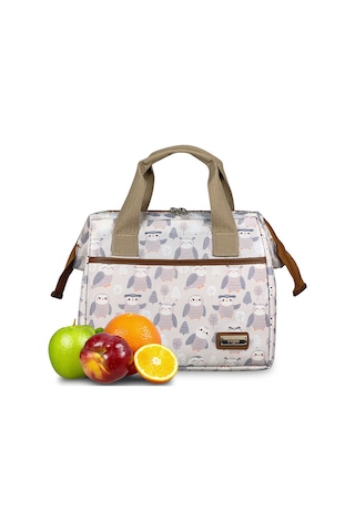 Stylo Thermo Beach Bag Baykuş Bej