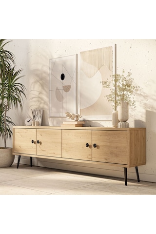 4054 Next 150 Cm Tv Ünitesi Sepet Meşe