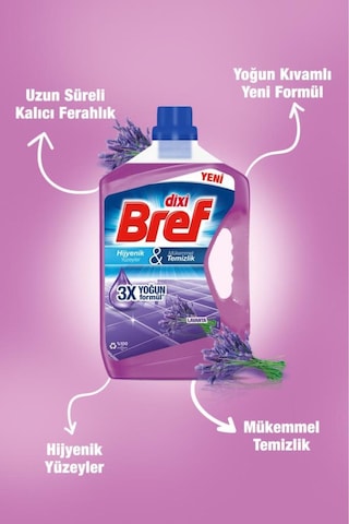 Bref Yüzey Temizleyici Lavanta 4x 2.5l 4'lü Set set-hnkdtj-5282-6235