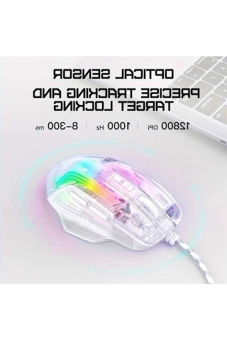 Besthome1 Onıkuma Beyaz Mekanik Faret - Sessiz Optik Sensör, Ergonomik Tasarım -