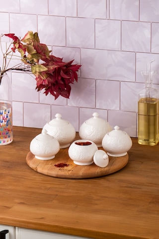 Emsan Grape 5'li Baharat Takımı Beyaz