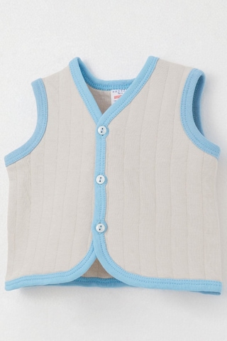 Breeze Erkek Bebek Yelek Düğmeli 0-9 Ay, Taş Taş