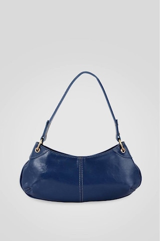 Lovelystore Bükreş Model Omuz Ve El Çantası Parlak Kırçıllı Yapılı Fermuarlı 33x14 Lacivert