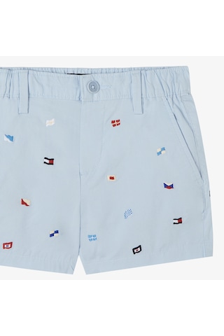 Tommy Hilfiger Allover Flag Çocuk Mavi Şort Kb0kb09483 Mavi
