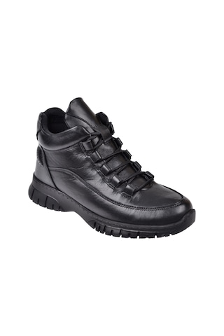 New Diamond Hakiki Deri Comfort Kısa Kadın Bot Nd-25604 Siyah