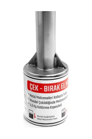 Ø60 1100 Mm Tutamaklı Çek Bırak El Mıknatısı Komple Paslanmaz