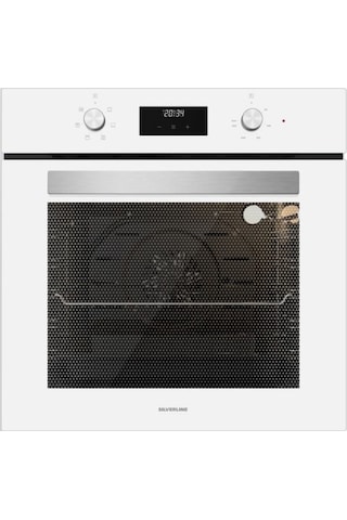 Silverline BO6502W02 - CS5335W01 - 3457 Soho 60 Beyaz Cam Ankastre Set