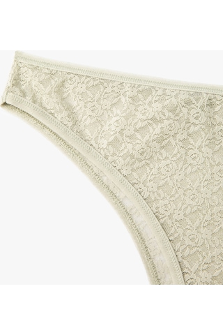 Koton Brazilian Külot Dantelli Normal Bel Gri 4wlk30046mk 4WLK30046MK030 Gri