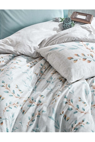 Cotton Box Modeline Ranforce Lendell Mint Çift Kişilik Nevresim T Mint Yeşil